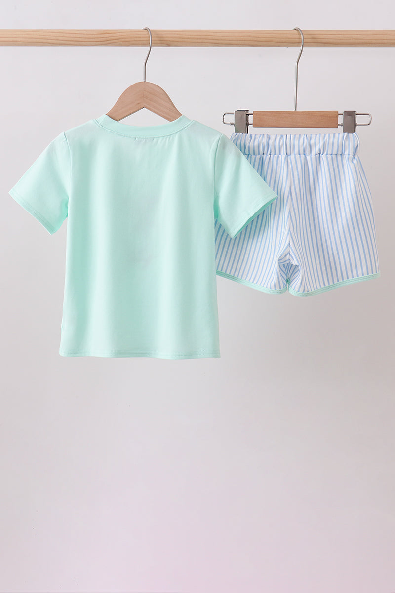 Mint Swordfish Applique Set
