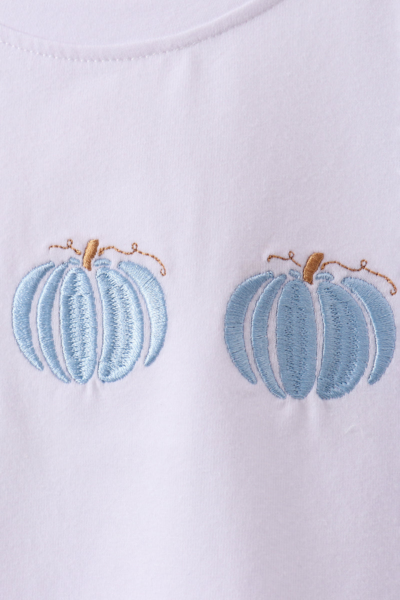 Blue Pumpkin Embroidered Gingham Shorts Set