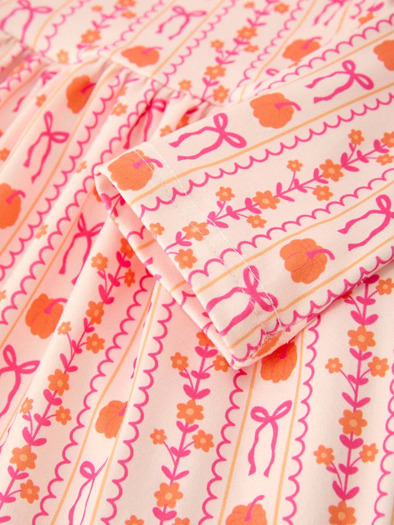 Halloween Thanksgiving Pumpkin Bow Pocket Girls Dress SHIPS AUGUST