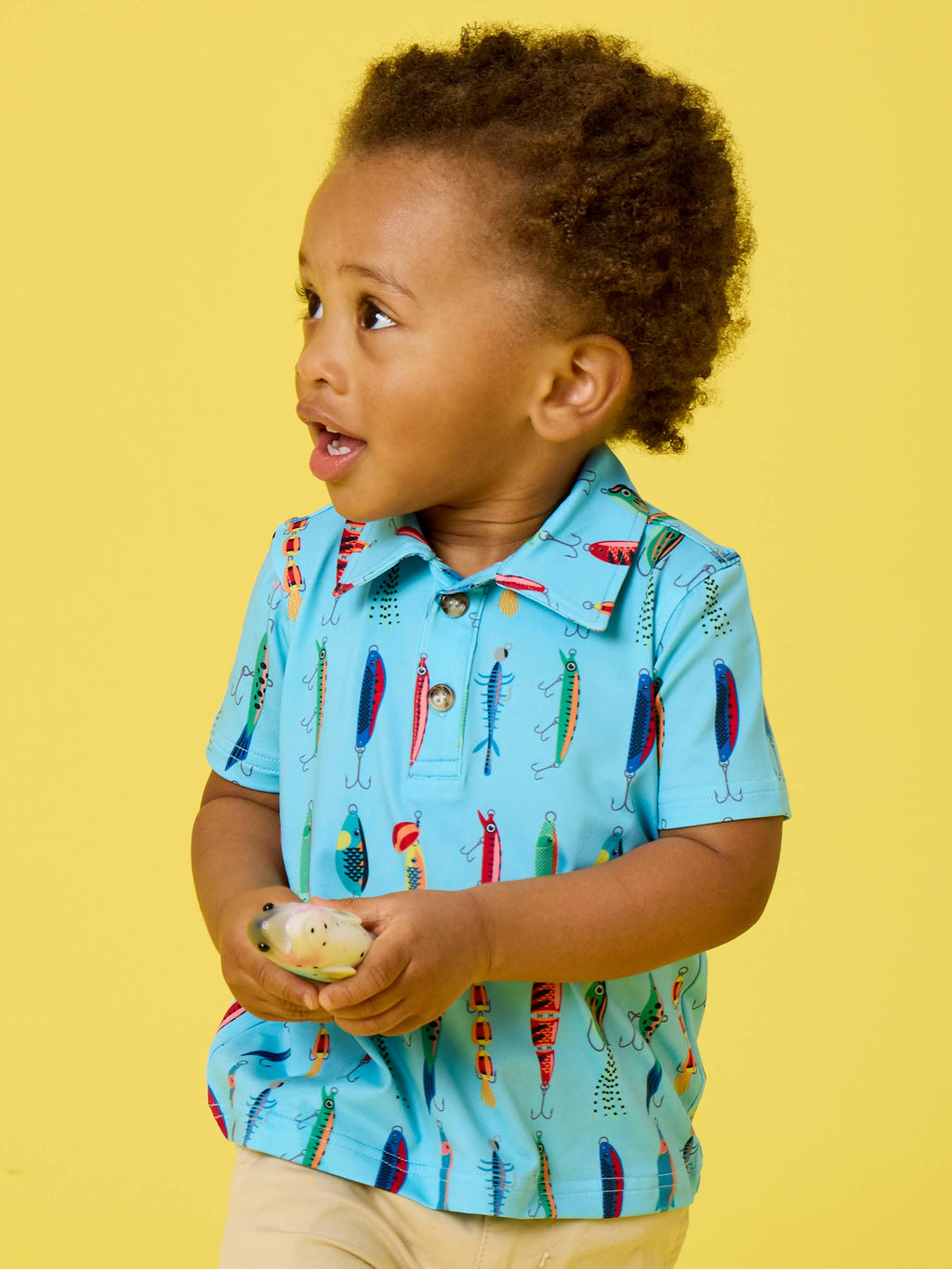 Boys Gone Fishin Knit Short Sleeve Performance Polo