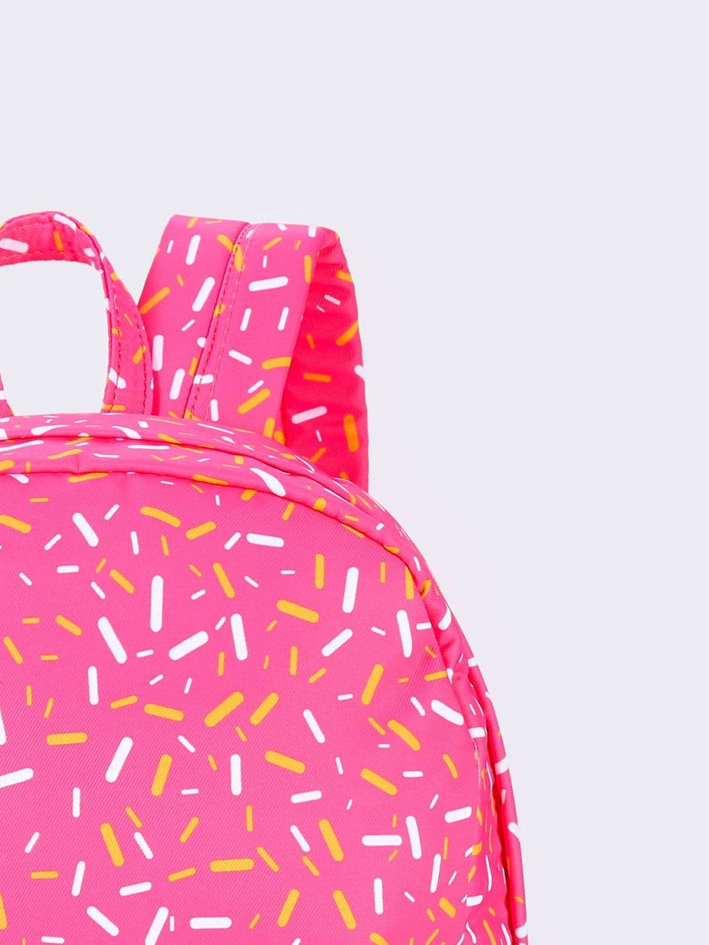 Pink Ice Cream Drip Kids Canvas Backpack