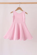 Pink Scalloped Dress