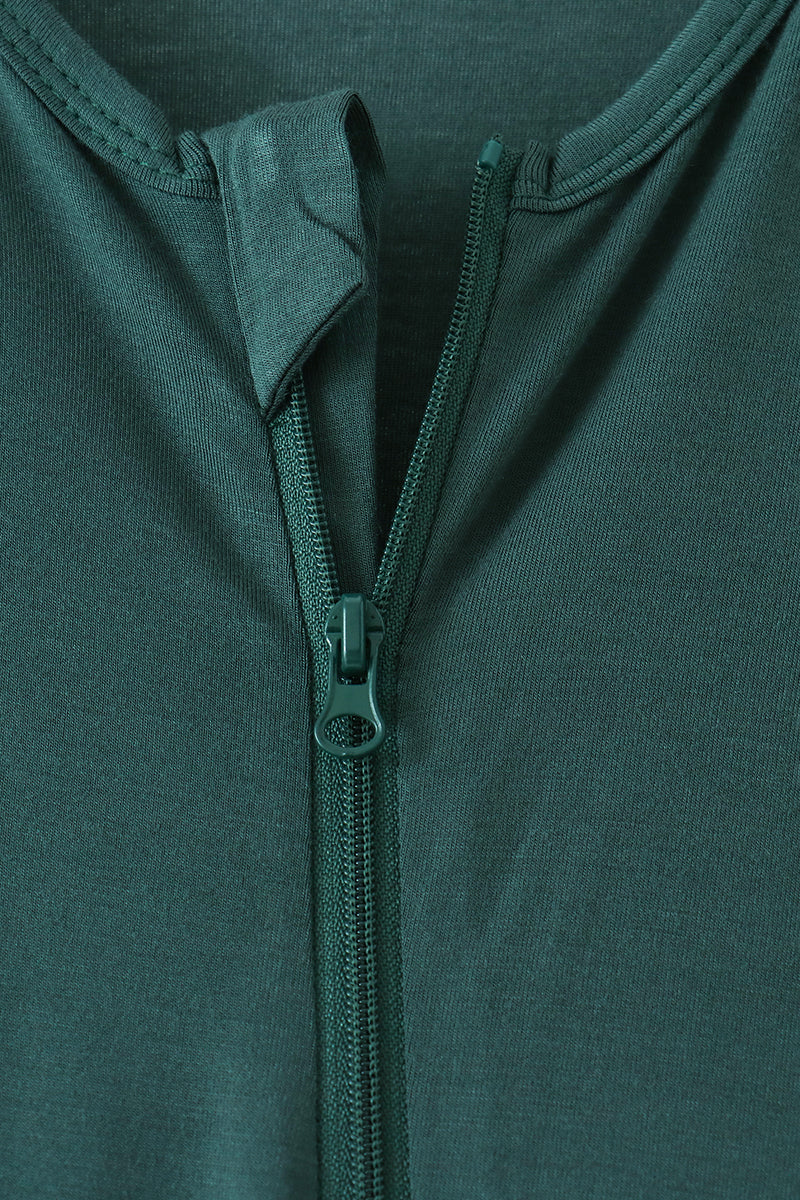 Forest zipper bamboo anti-slip romper