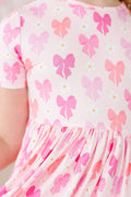 SALE Bow Beauty S/S Pocket Twirl Dress