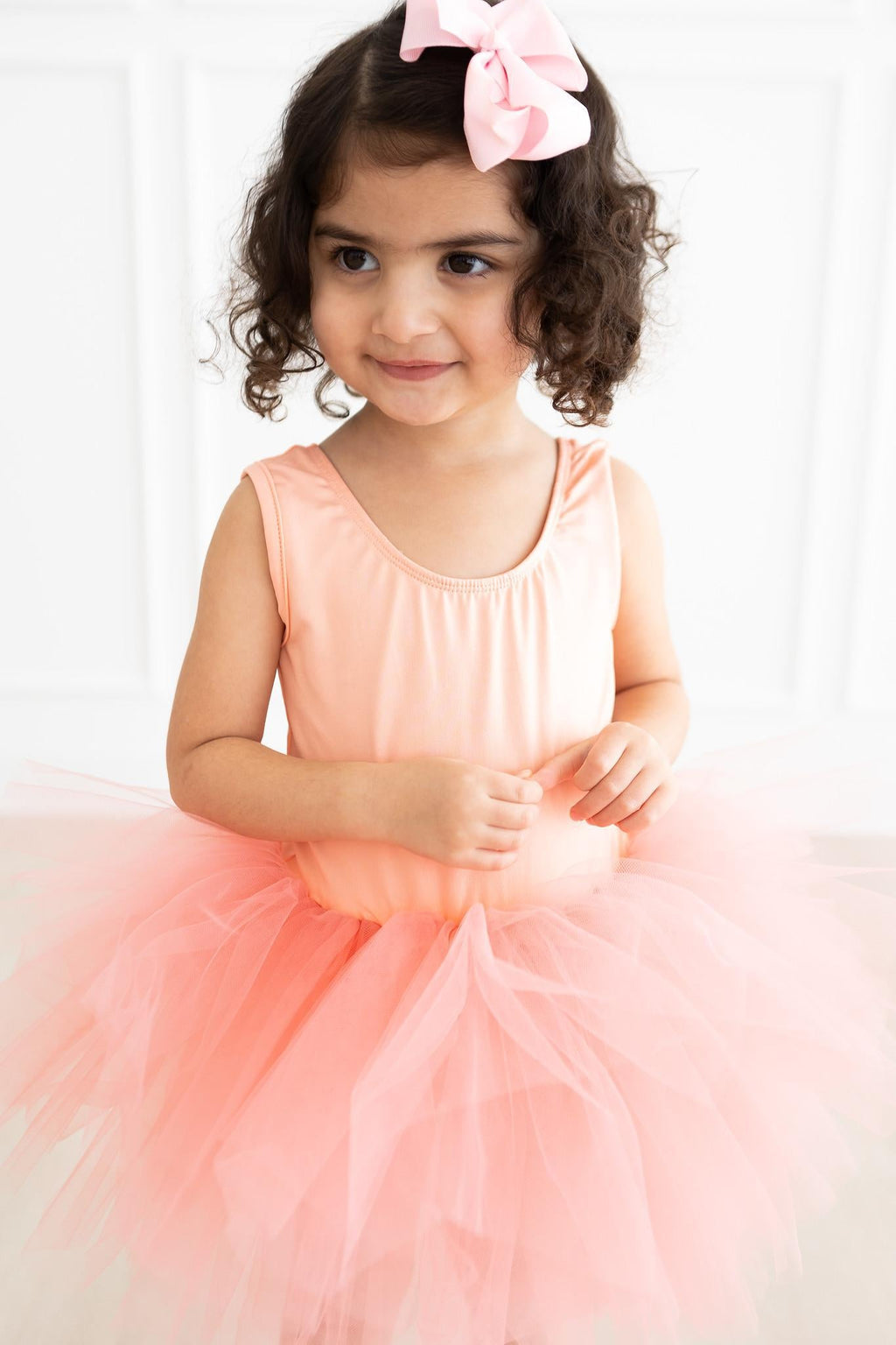 SALE Bright Peach Tank Tutu Leotard