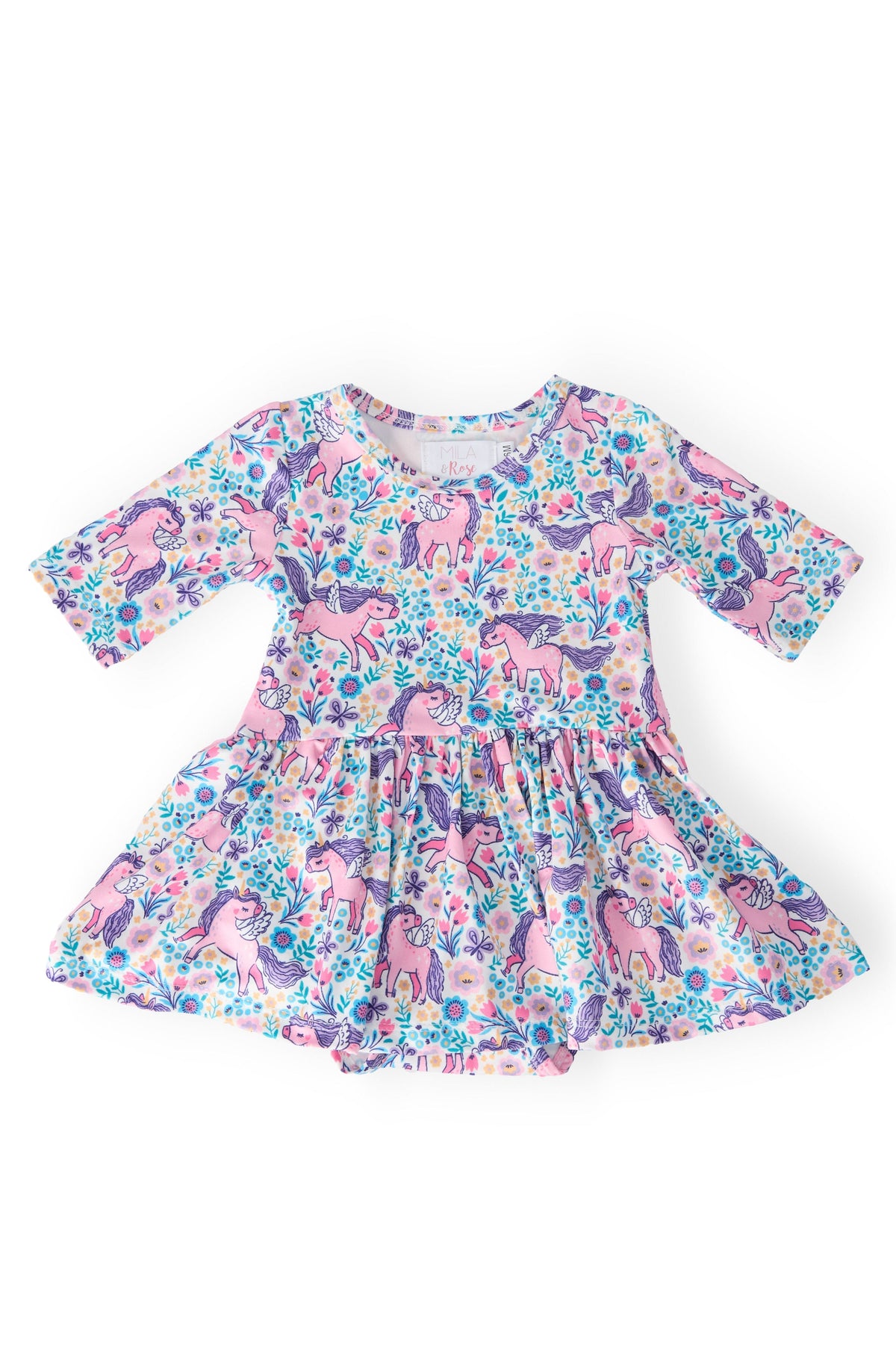 Head in the Clouds 3/4 Sleeve Twirl Bodysuit