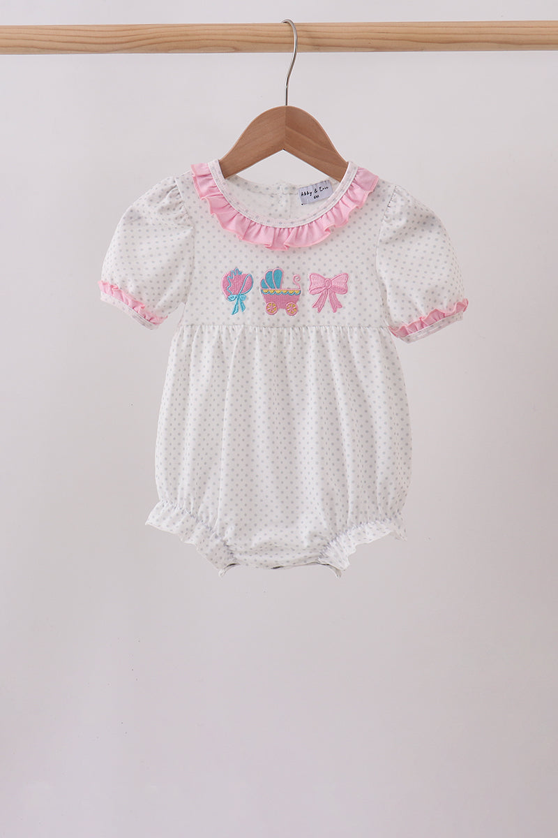 Pink Bow Ruffle Bubble