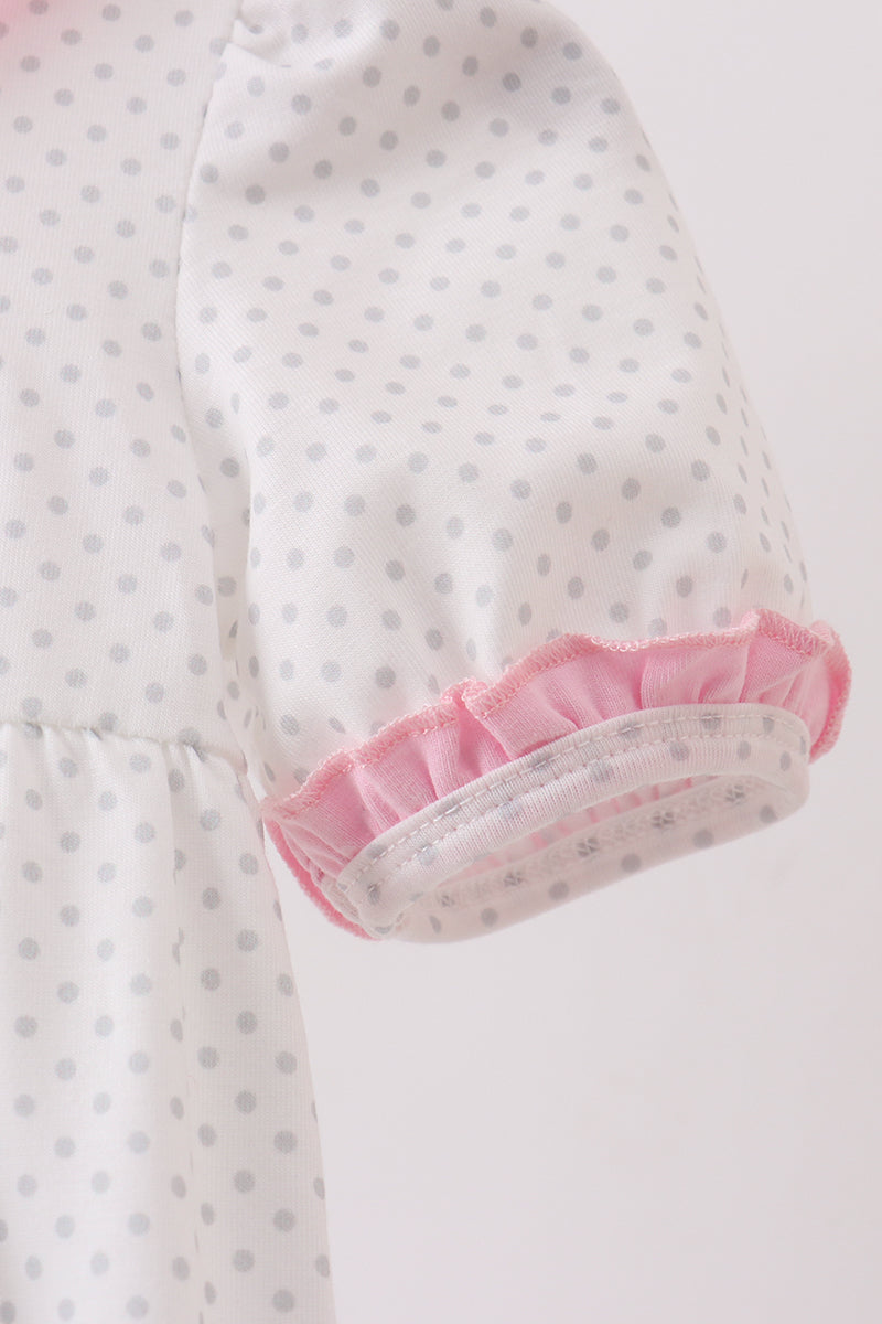 Pink Bow Ruffle Bubble