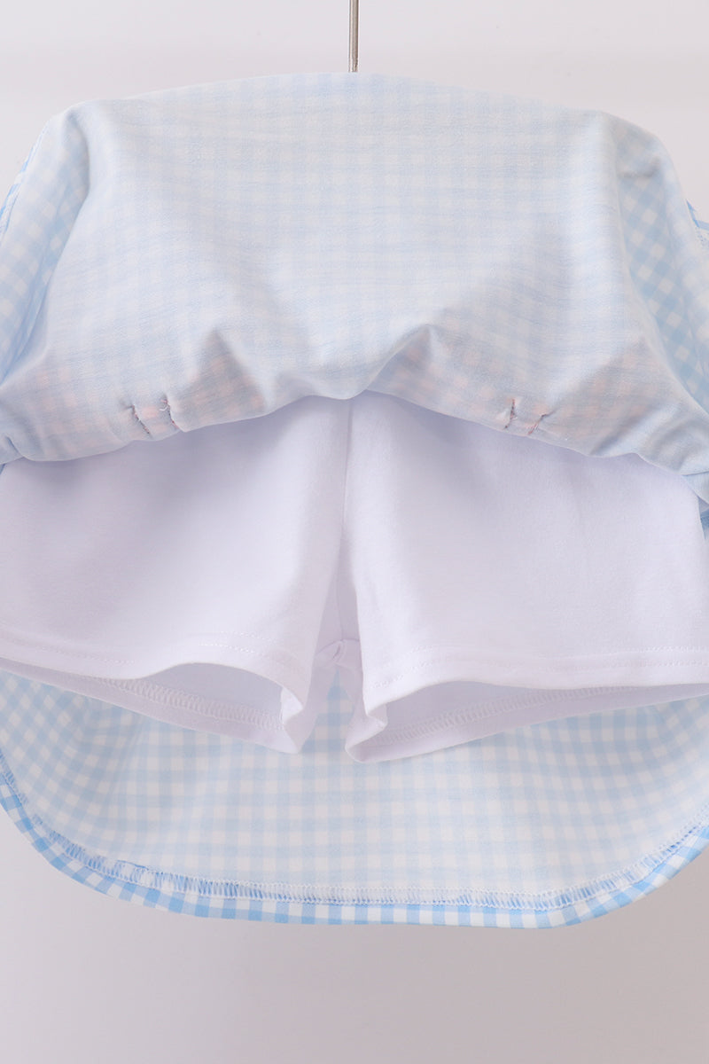 Carousel Embroidered Skorts Set