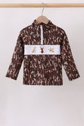 Camouflage hunting embroidery pullover