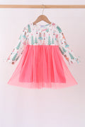 Pink Christmas Tree Tulle Dress