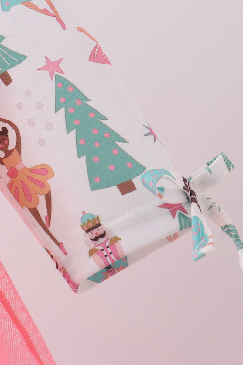 Pink Christmas Tree Tulle Dress