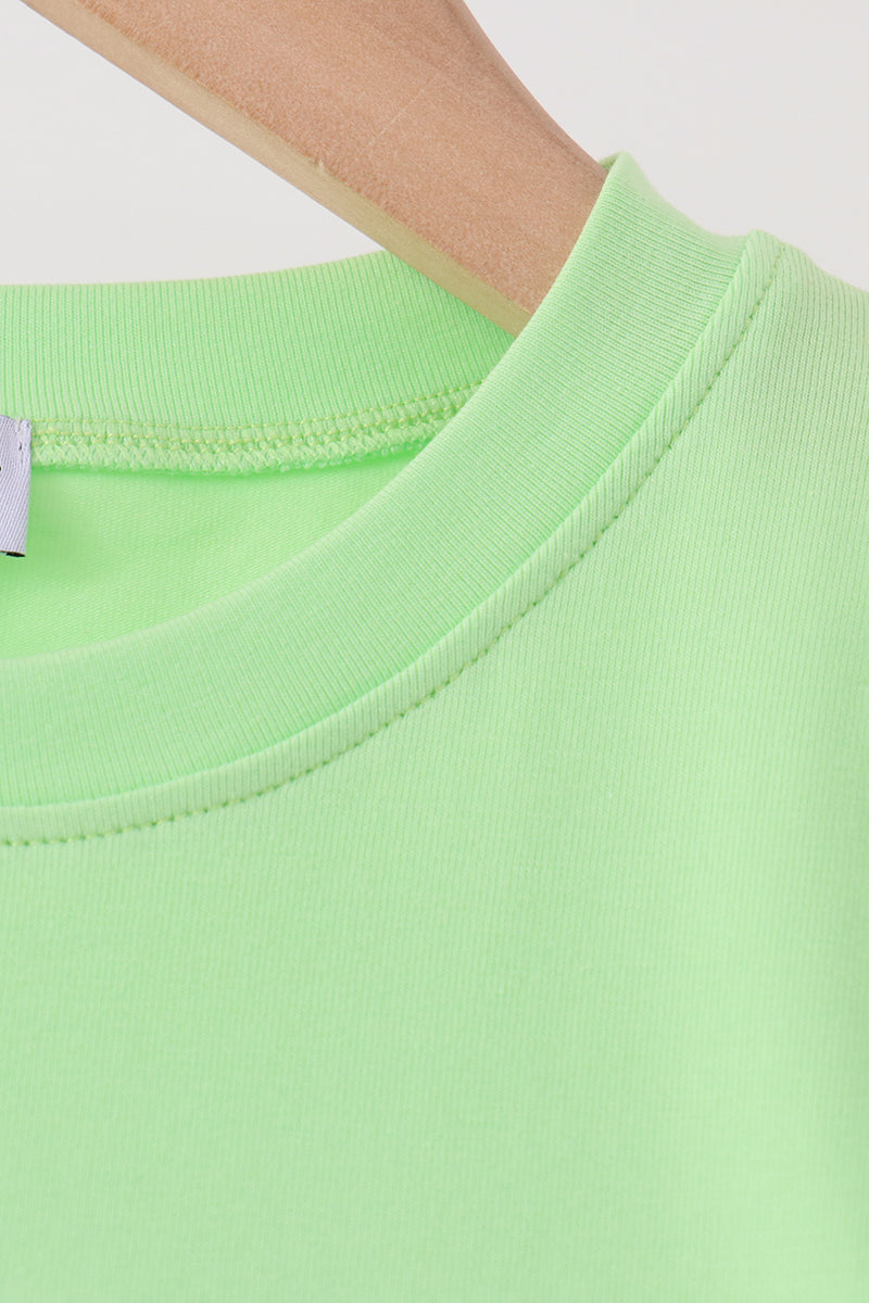 Green Jack-O-Lantern embroidery top