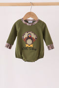 Forest camouflage turkey applique bubble