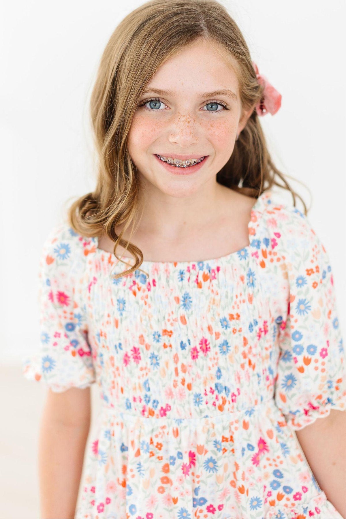 SALE Meadow Magic Smocked Ruffle Dress
