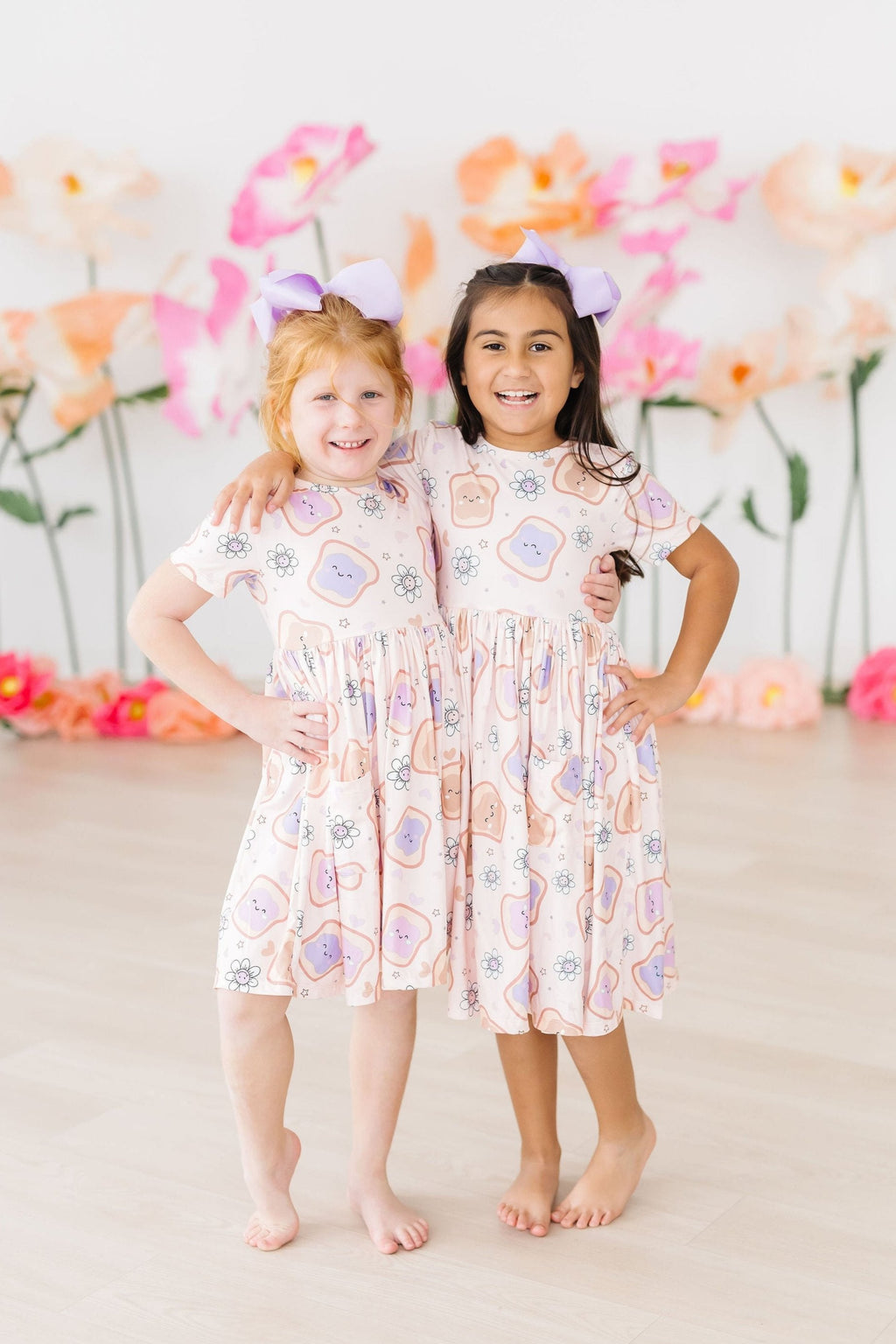 SALE Peanut Butter Jelly Time S/S Pocket Twirl Dress