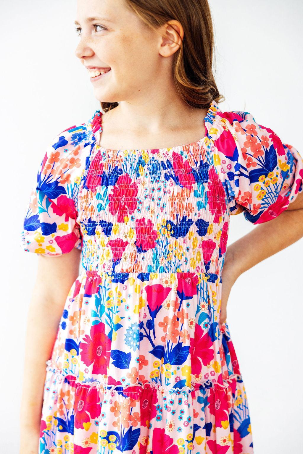SALE Sunshine Garden Smocked Ruffle Dress