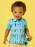Boys Gone Fishin Knit Short Sleeve Performance Polo