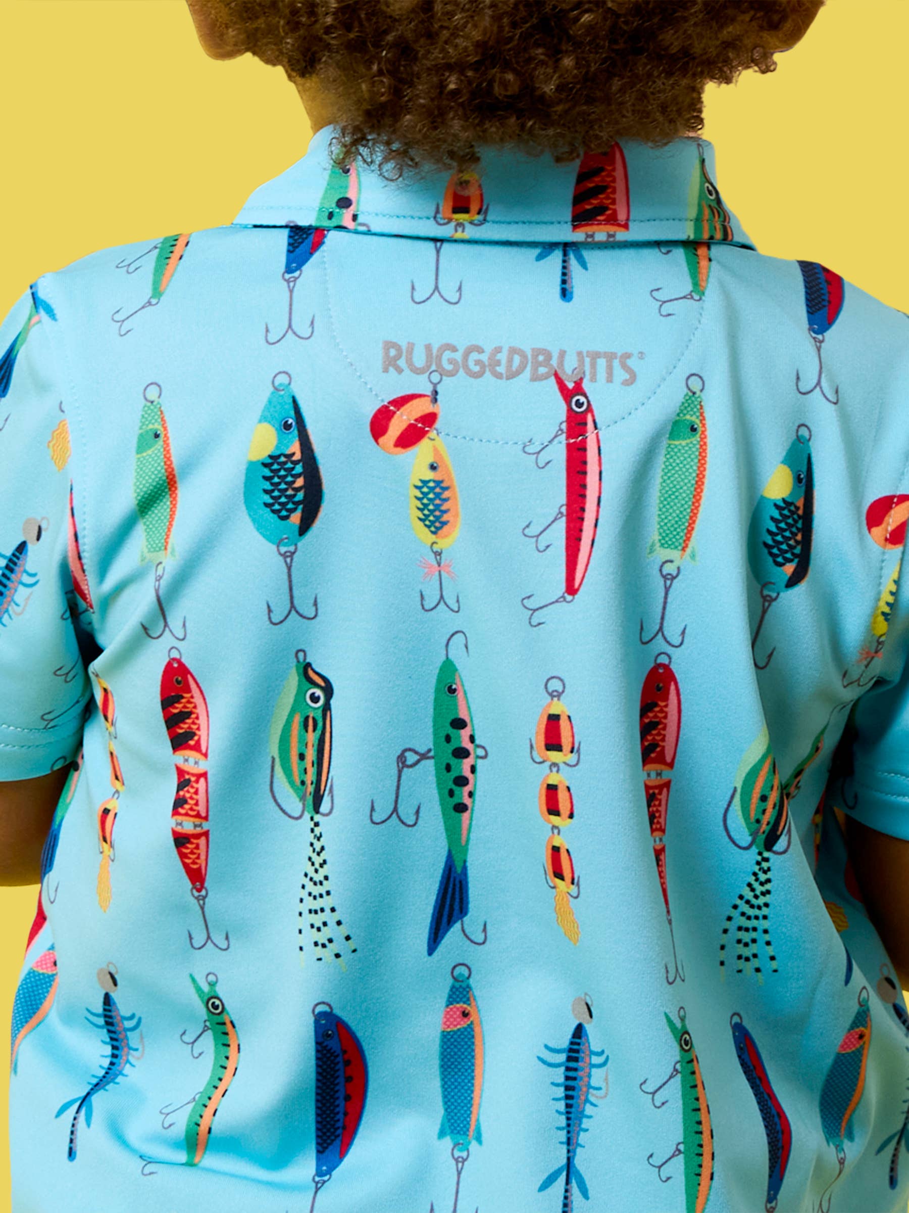 Boys Gone Fishin Knit Short Sleeve Performance Polo