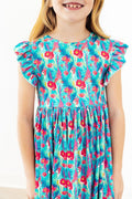 SALE Lovely Llamas Flutter Sleeve Twirl Dress