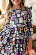 Trick or Treat L/S Pocket Twirl Dress