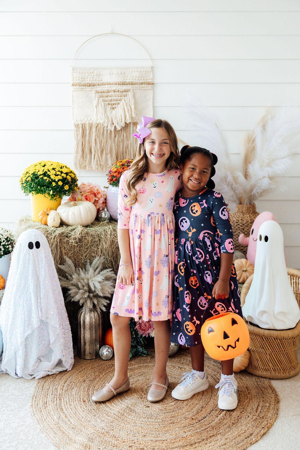 Sweet Tooth 3/4 Sleeve Pocket Twirl Dress